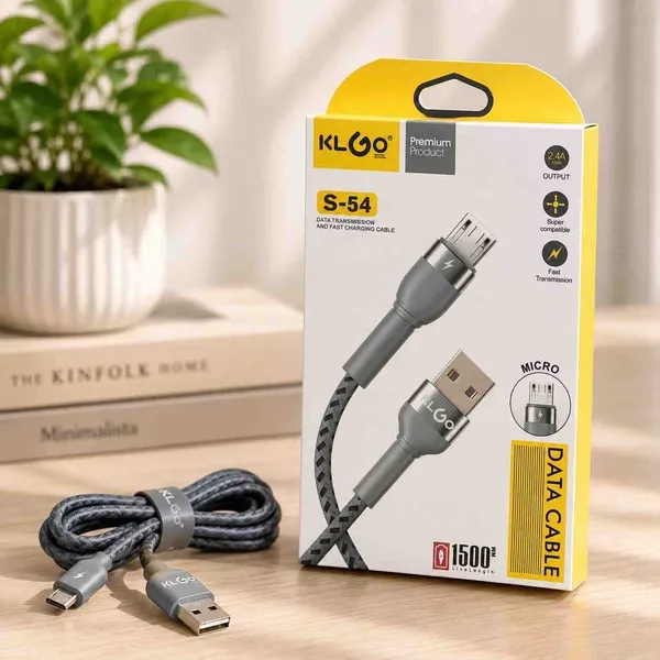 Pleteni micro USB kabl KLGO S-54, 1,5 m