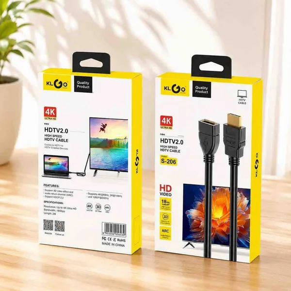 HDMI 2.0 produžni kabl KLGO S-206, 4K