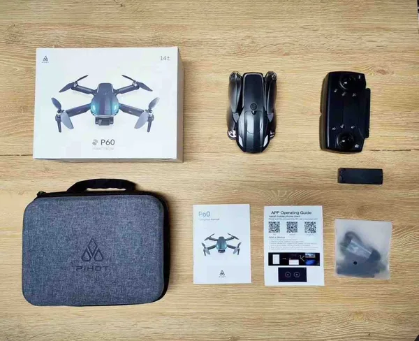 Sklopivi GPS dron P-60 s kamerom i torbom (slika 3)