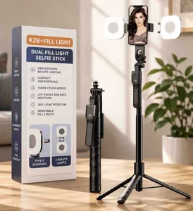 Selfie štap i tronožac s dva LED svjetla K28, do 170 cm