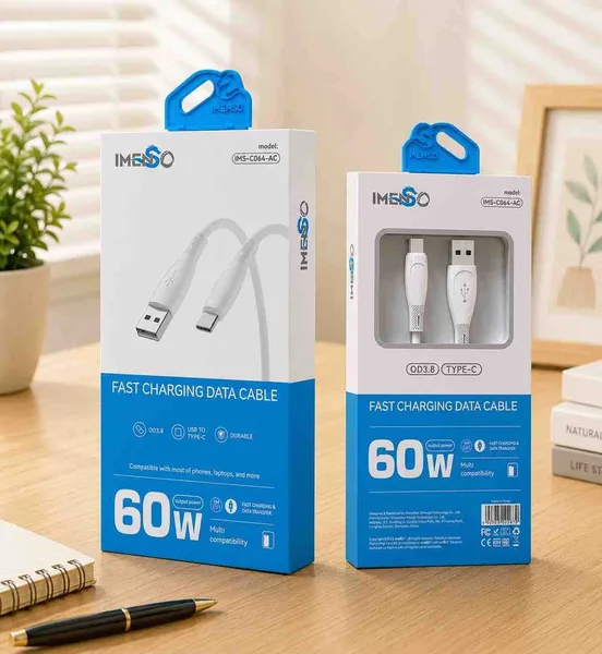 Kabl USB-A na USB-C IMSSO IMS-C064-AC, 60 W