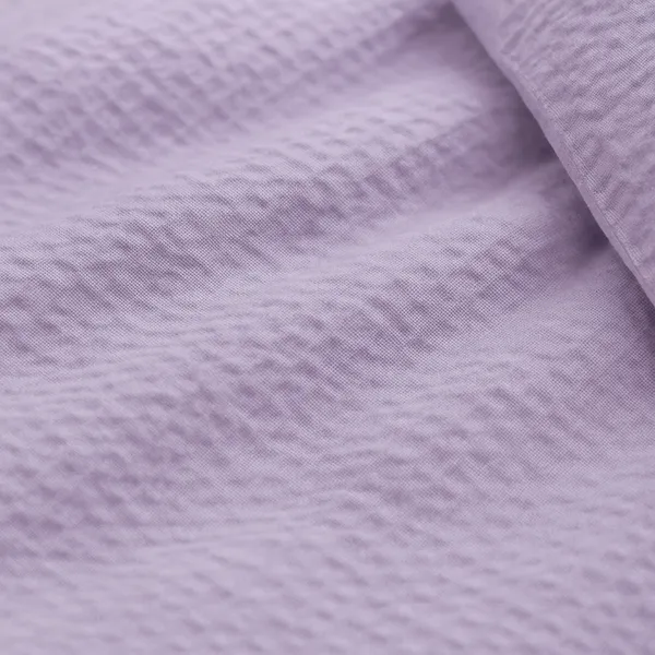 Krep posteljina jednostruka — lavanda — detalj