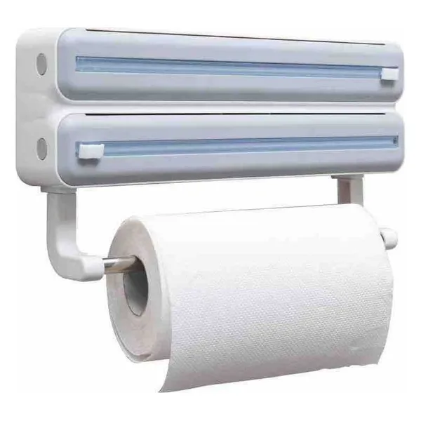 Zidni držač i rezač za foliju i papirne ubruse, 3 u 1 (slika 2)