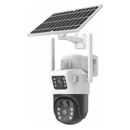 Solarna WiFi kamera s dvije leće V380 Pro (slika 3)
