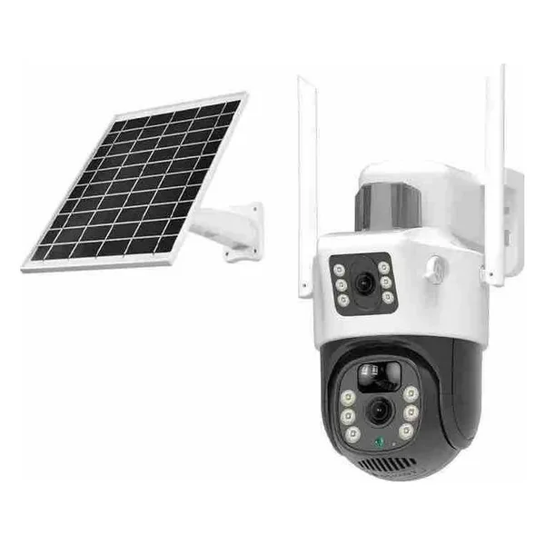 Solarna WiFi kamera s dvije leće V380 Pro (slika 4)