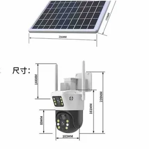 Solarna WiFi kamera s dvije leće V380 Pro (slika 5)