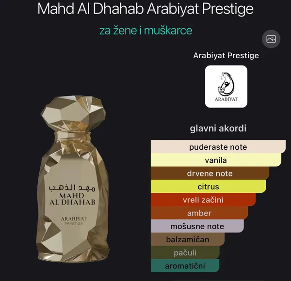 Mahd Al Dhahab Arabiyat Prestige