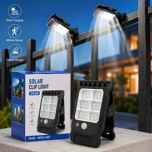 Solarna lampa sa štipaljkom i senzorom pokreta, 24 LED
