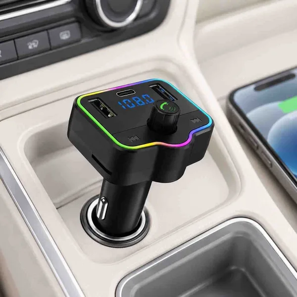FM transmiter za auto s Bluetoothom i LED osvjetljenjem, M41