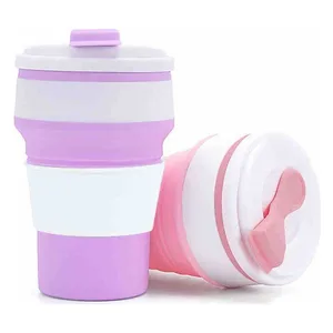 Sklopiva silikonska šolja s poklopcem 350 ml (slika 4)
