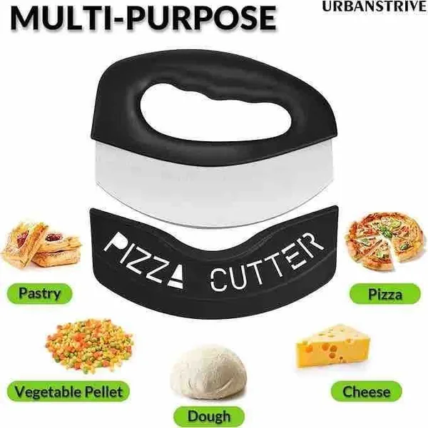 Polukružni nož za pizzu sa zaštitnom navlakom