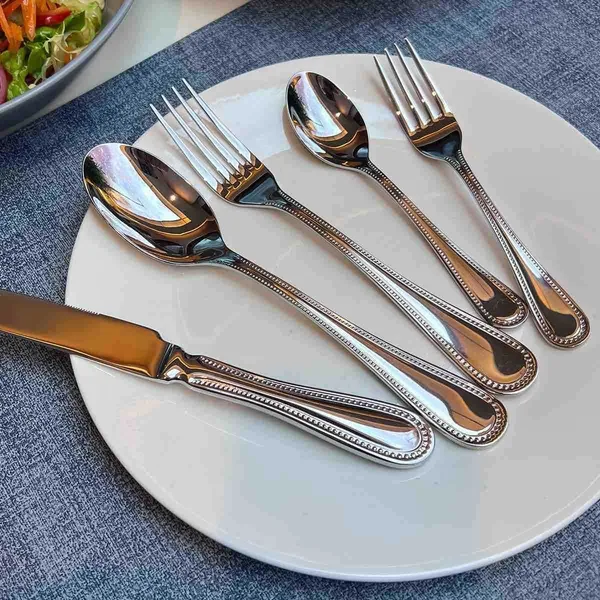 Kašike s ukrasnim rubom drške, set od 6 — 11 cm, za kafu (slika 3)
