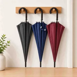Dugi kišobran 56 cm s 10 žica — jednobojni