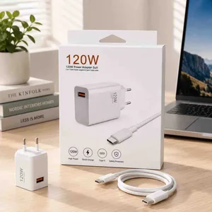 Komplet za brzo punjenje 120 W, USB punjač i USB-C kabl