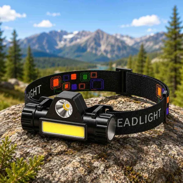 Punjiva čeona lampa s LED i COB svjetlom i magnetom S-101