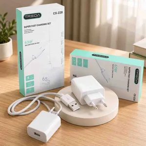 Komplet za brzo punjenje TREQA CS-228 65 W, USB punjač i micro USB kabl