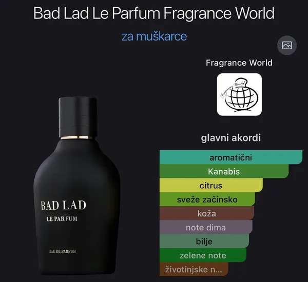 Bad Lad Le Parfum by Fragnance World