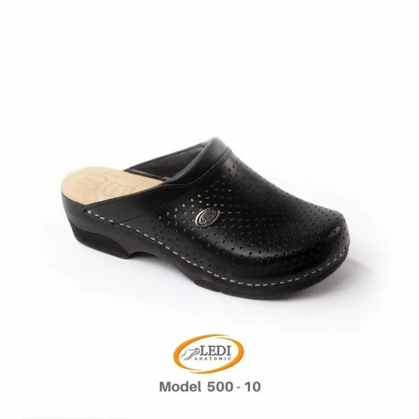 LEDI ANATOMIC 500-10 — crne perforirane klompe