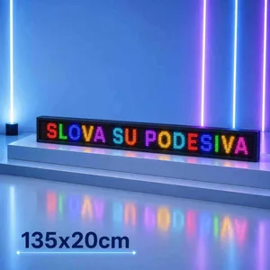 LED svjetleća reklama s tekstom po želji, WiFi
