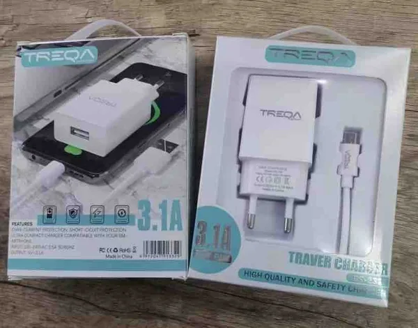 Punjač za mobitel TREQA 3,1 A s micro USB kablom (slika 2)