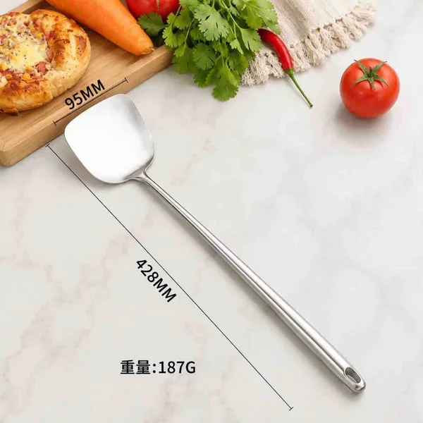 Lopatica za vok od nehrđajućeg čelika, 43 cm
