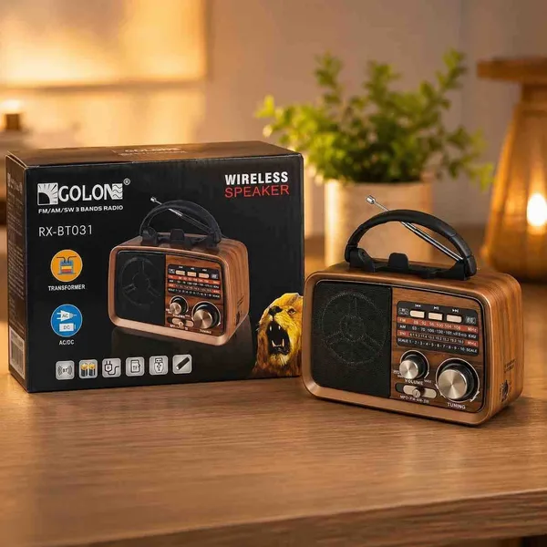 Retro radio s Bluetoothom, na struju i baterije, BT031