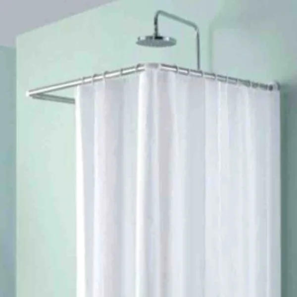 Ugaona L šipka za tuš zavjesu 80 × 94–180 cm (slika 4)