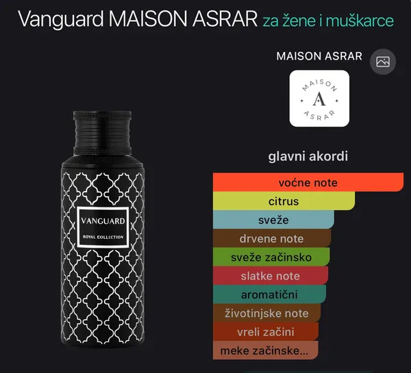 Vanguard Maison Asrar