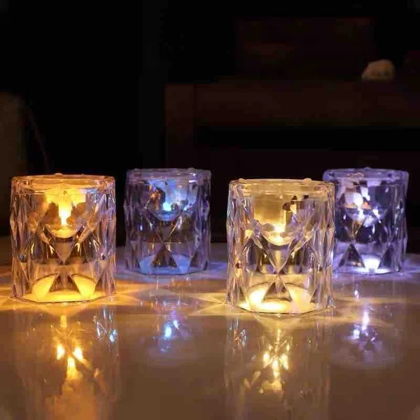 Mala kristalna noćna lampa na baterije (slika 2)
