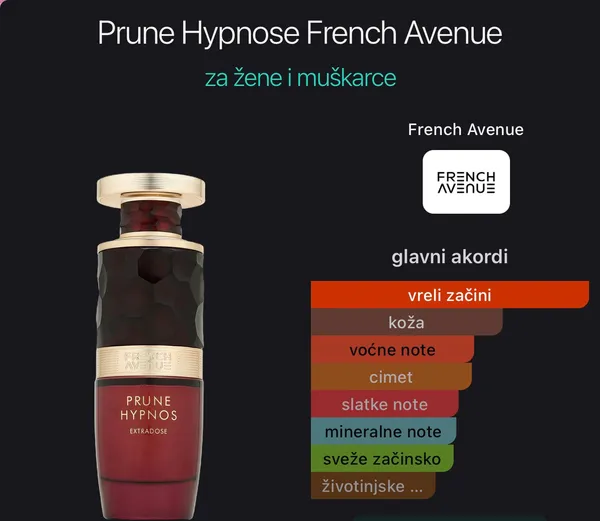 Prune Hypnos Extradose French Avenue