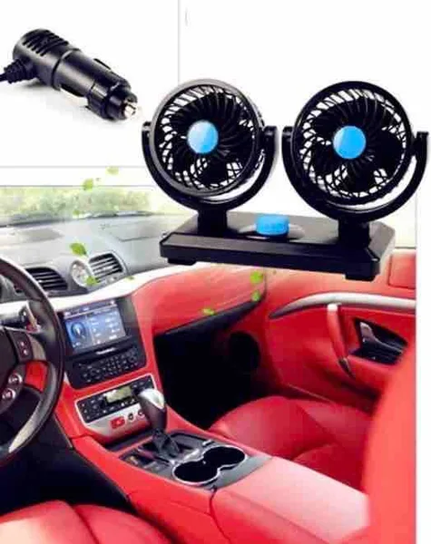 Dupli ventilator za auto na upaljač 12 V (slika 2)
