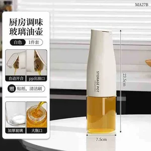 Staklena boca za ulje s automatskim poklopcem, 550 ml