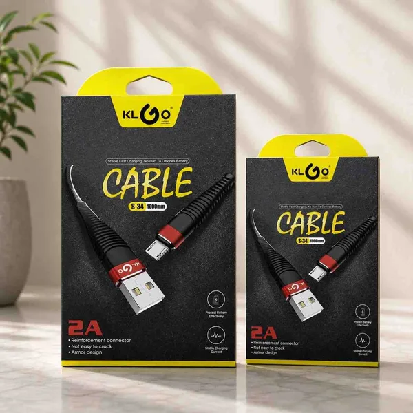 Ojačani USB-C kabl KLGO S-34, 1 m