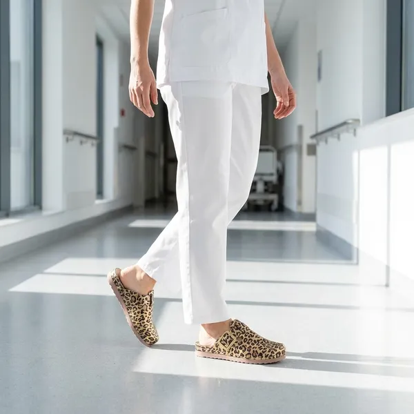 LEDI ANATOMIC — leopard klompe s kopčom – lifestyle