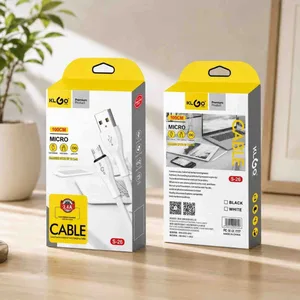 Micro USB kabl KLGO S-26, 1 m, 2,4 A, u bijeloj kutiji