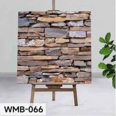 Samoljepljiva vodootporna pločica za zid i pod 60×60 cm — kamena zidna obloga WMB-066