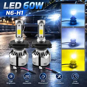 LED sijalice za farove N6, 60 W, par